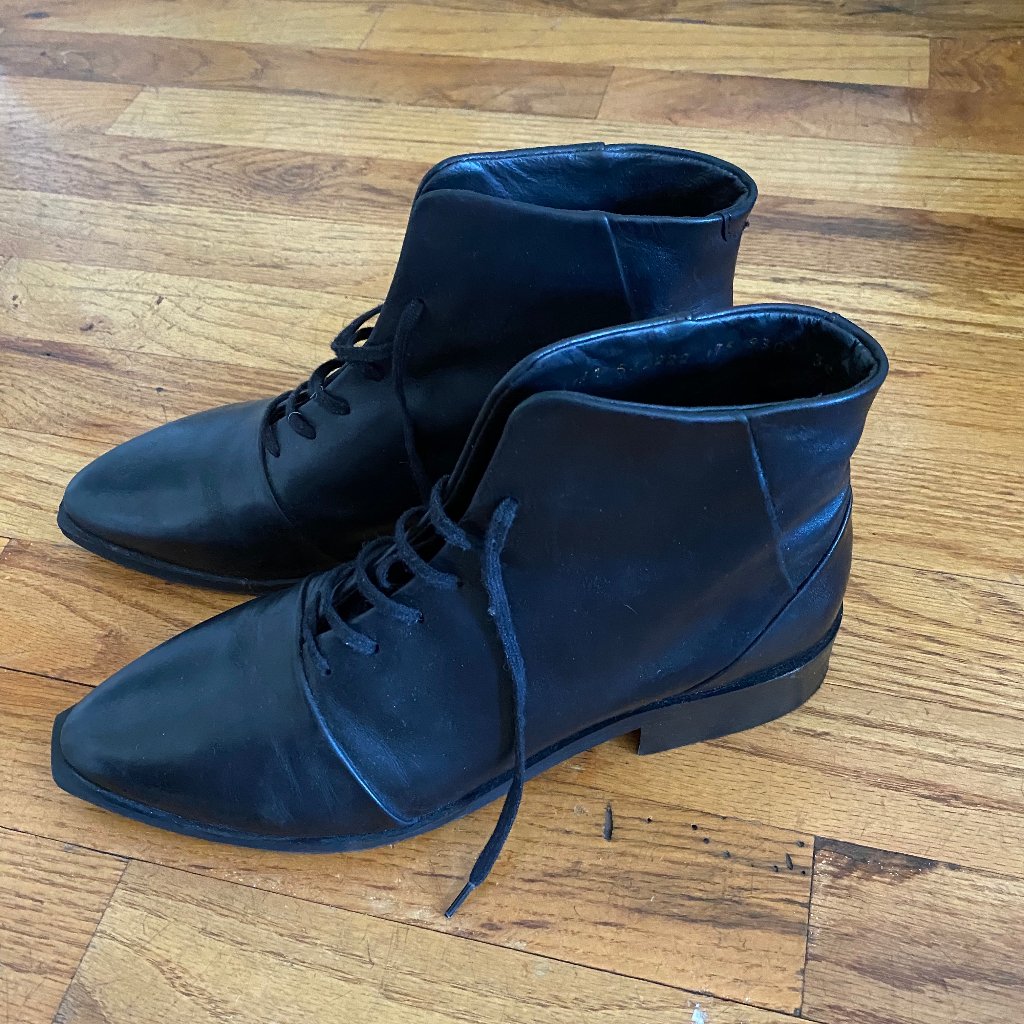 Royal Republiq Ankle Lace-Up Leather Boots